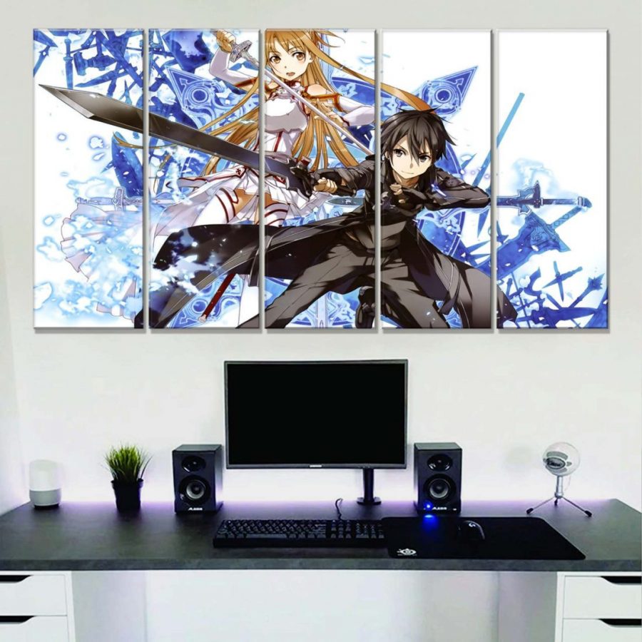 Sword Art Online Kirito und Silica 7 Leinwandbilder – Bild 2