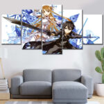 Sword Art Online Kirito und Silica 7 Leinwandbilder
