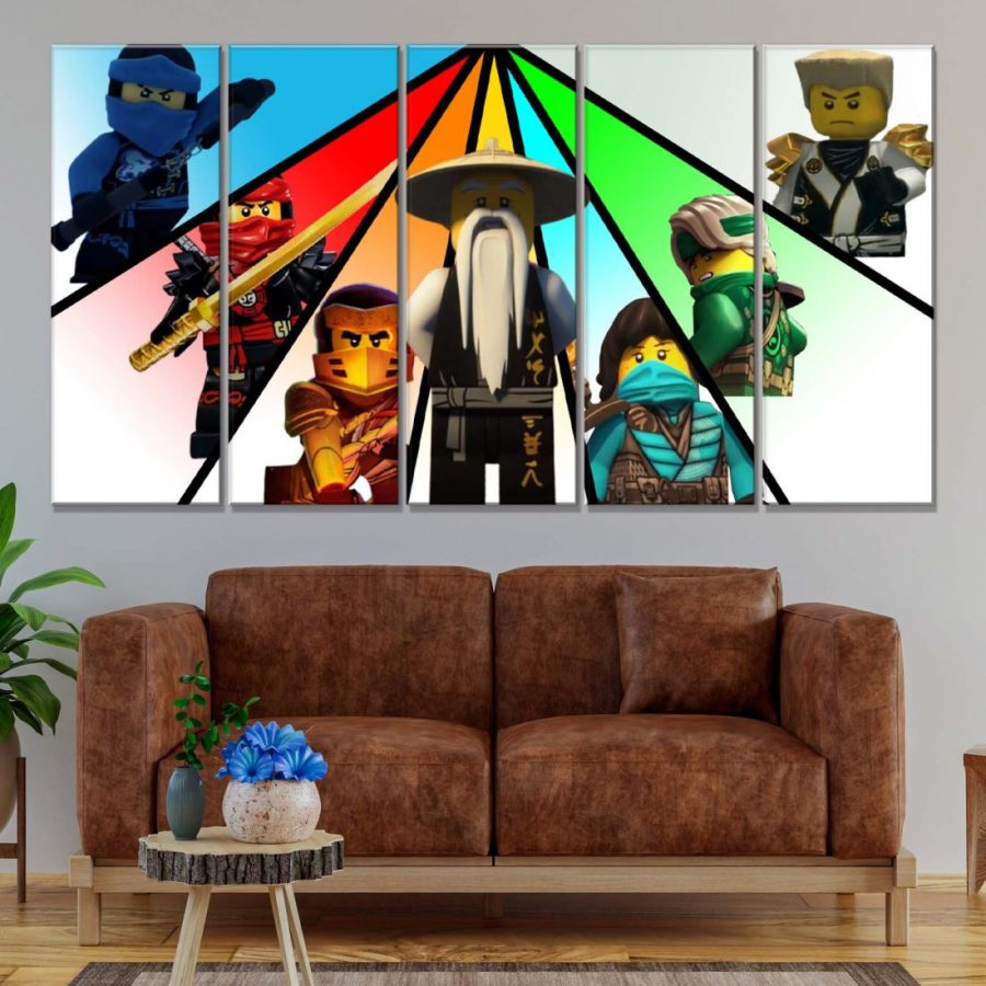 Ninjago Alle Charaktere 10 Leinwandbilder – Bild 2