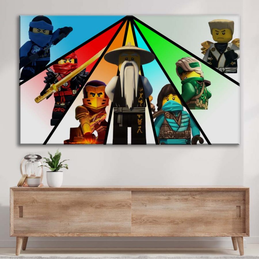 Ninjago Alle Charaktere 10 Leinwandbilder – Bild 3