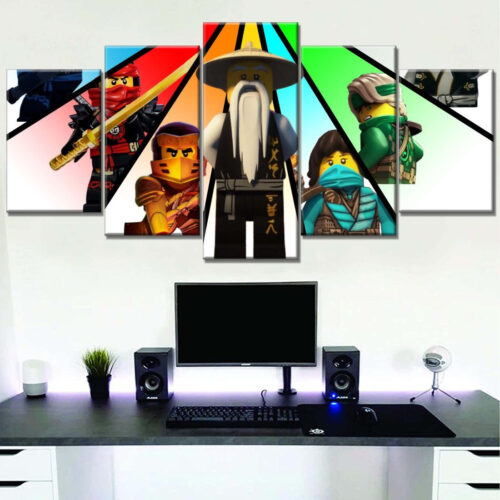 Ninjago Alle Charaktere 10 Leinwandbilder
