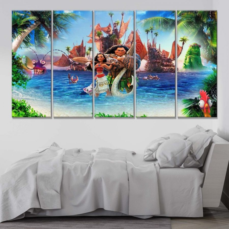 Moana Alle Charaktere 10 Leinwandbilder – Bild 2