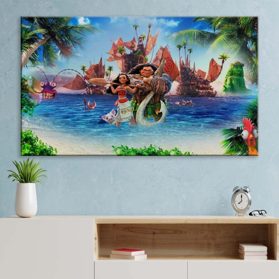 Moana Alle Charaktere 10 Leinwandbilder – Bild 3