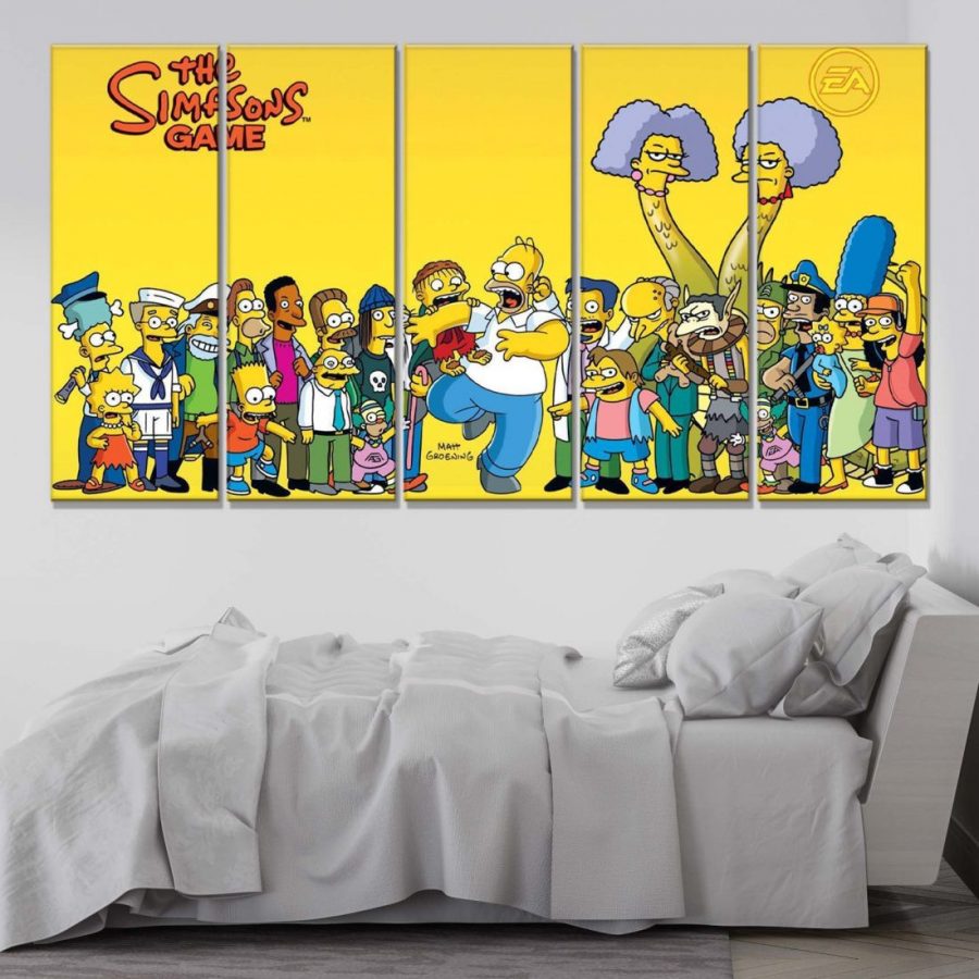 Die Simpsons Alle Charaktere 20 Leinwandbilder – Bild 2
