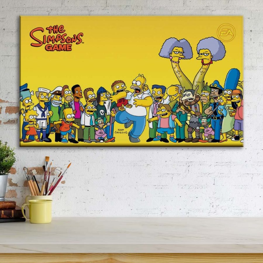 Die Simpsons Alle Charaktere 20 Leinwandbilder – Bild 3