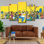 Die Simpsons Alle Charaktere 20 Leinwandbilder