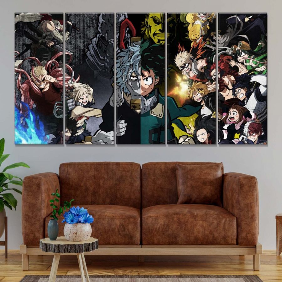 My Hero Academia Alle Charaktere 24 Leinwandbilder – Bild 2