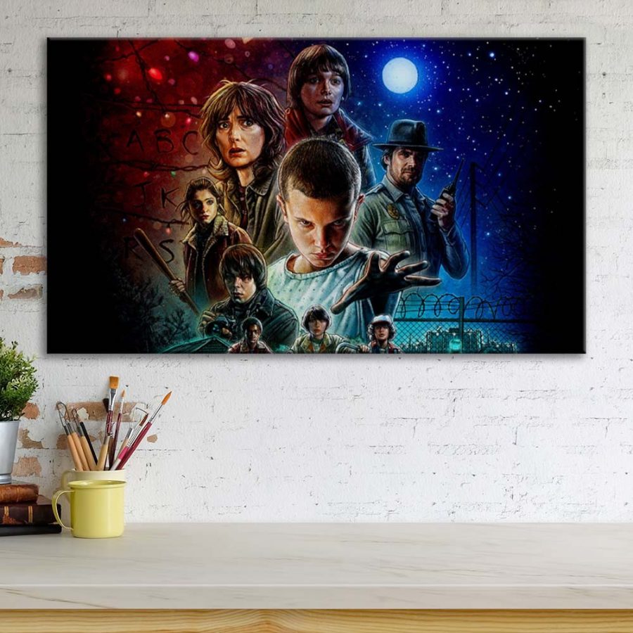 Stranger Thing Alle Charaktere 15 Leinwandbilder – Bild 3