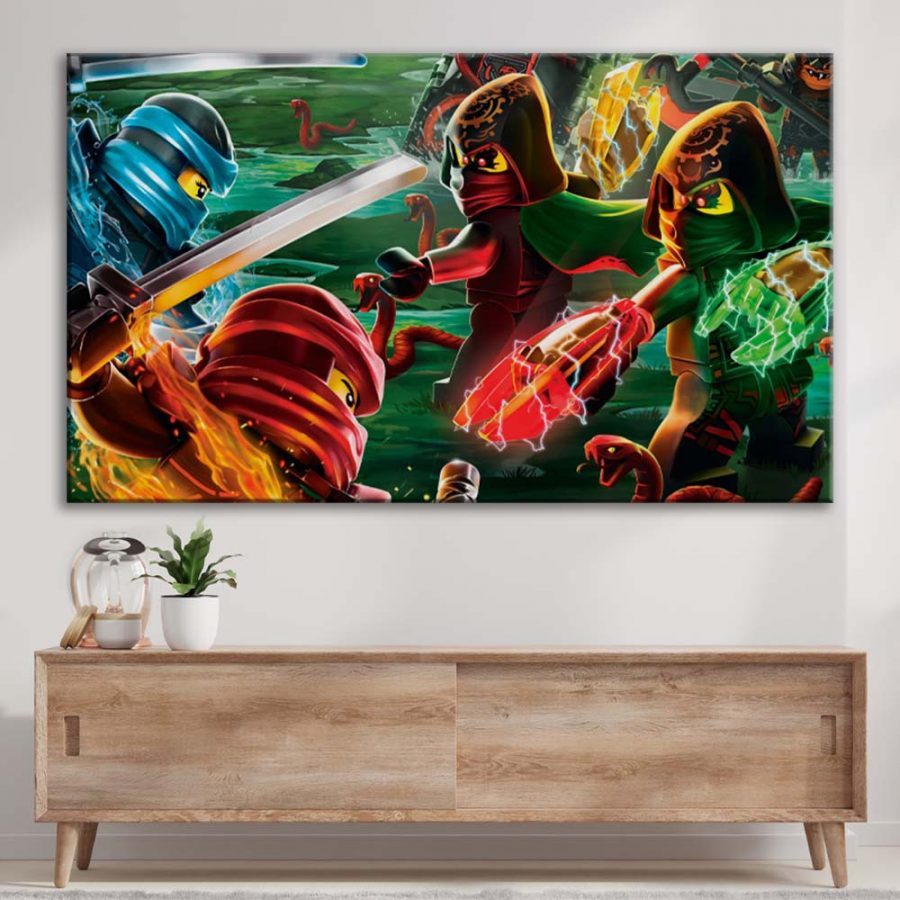 Ninjago Alle Charaktere 12 Leinwandbilder – Bild 3