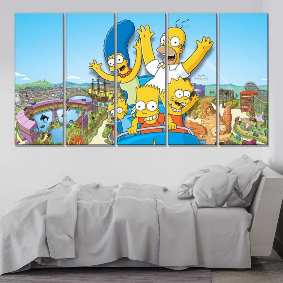 Die Simpsons Alle Charaktere 33 Leinwandbilder – Bild 2