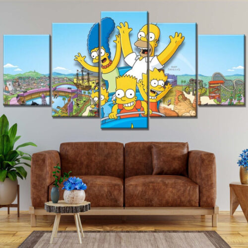Die Simpsons Alle Charaktere 33 Leinwandbilder