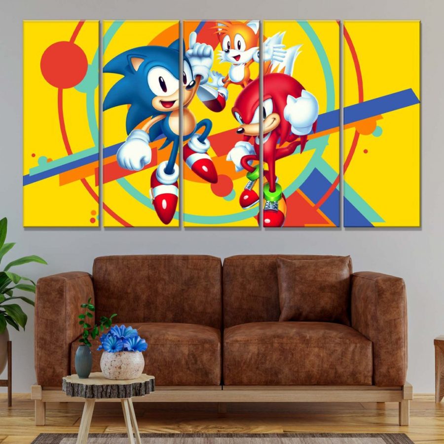 Sonic The Hedgehog Alle Charaktere 25 Leinwandbilder – Bild 2