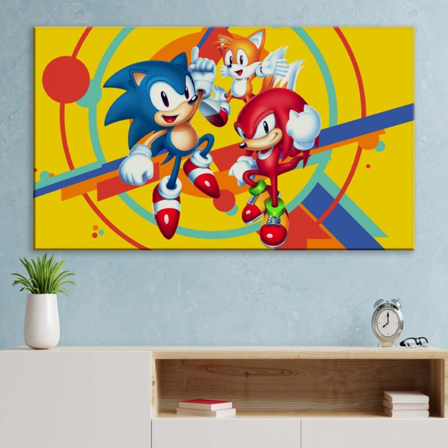 Sonic The Hedgehog Alle Charaktere 25 Leinwandbilder – Bild 3