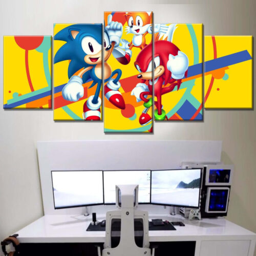 Sonic The Hedgehog Alle Charaktere 25 Leinwandbilder