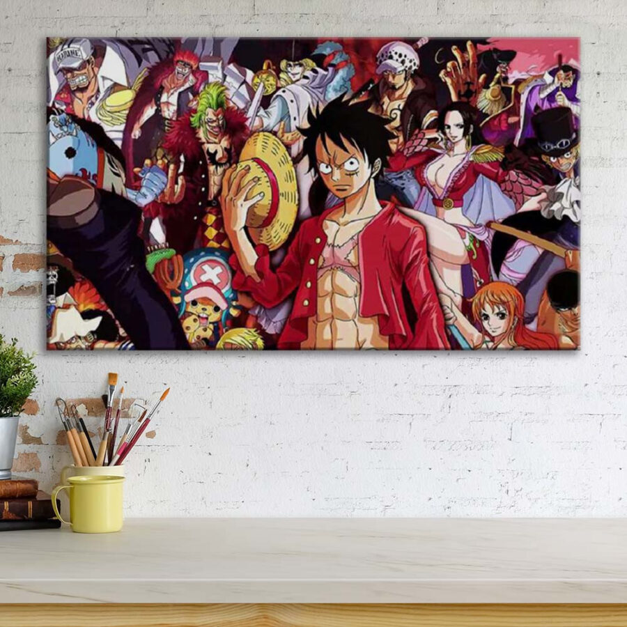 One Piece Alle Charaktere 56 Leinwandbilder – Bild 3