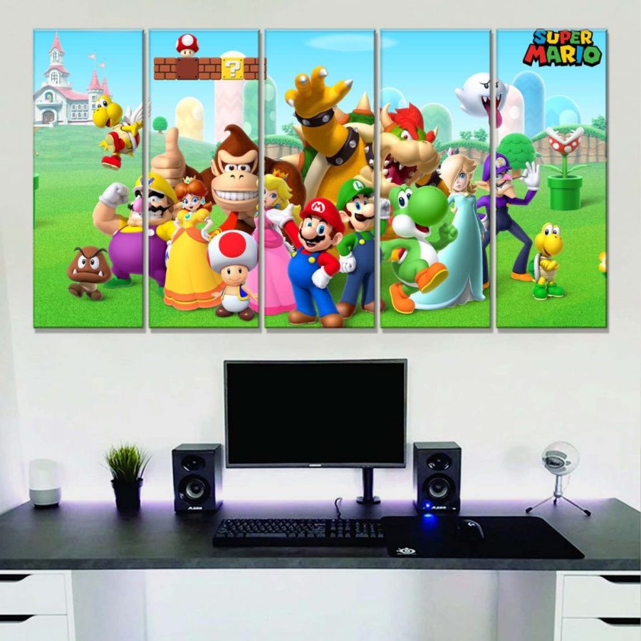 Super Mario 1 Leinwandbilder – Bild 2