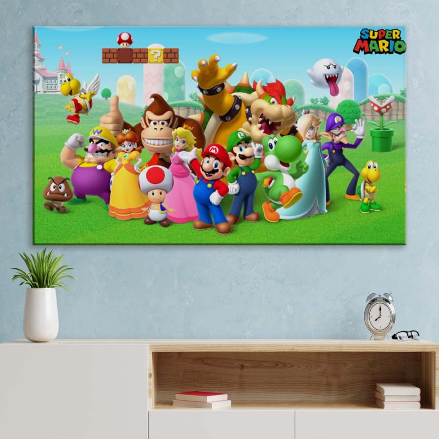 Super Mario 1 Leinwandbilder – Bild 3