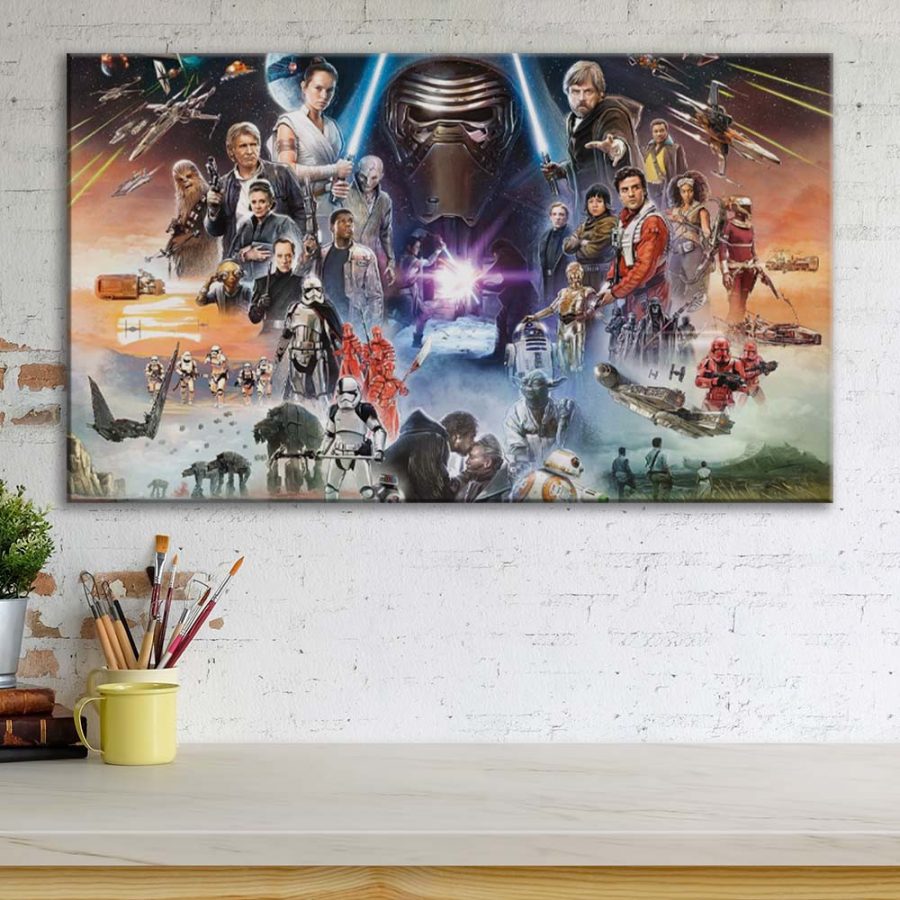 Star Wars Alle Charaktere 30 Leinwandbilder – Bild 3