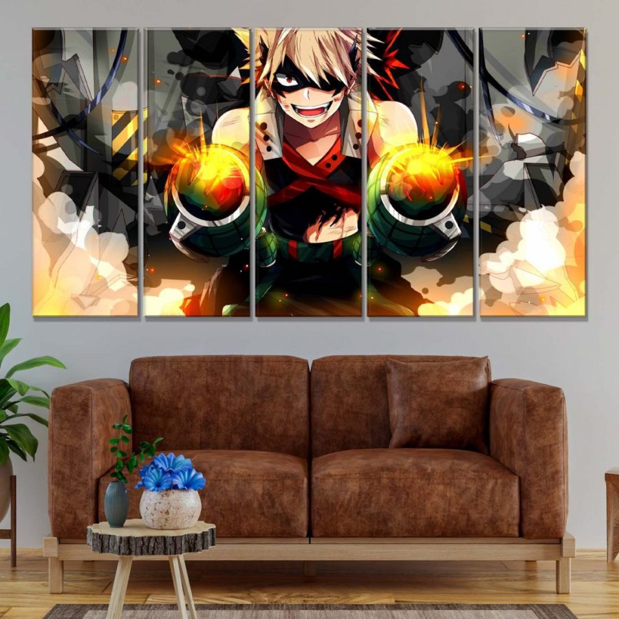 My Hero Academia Katsuki Bakugou 6 Leinwandbilder – Bild 2