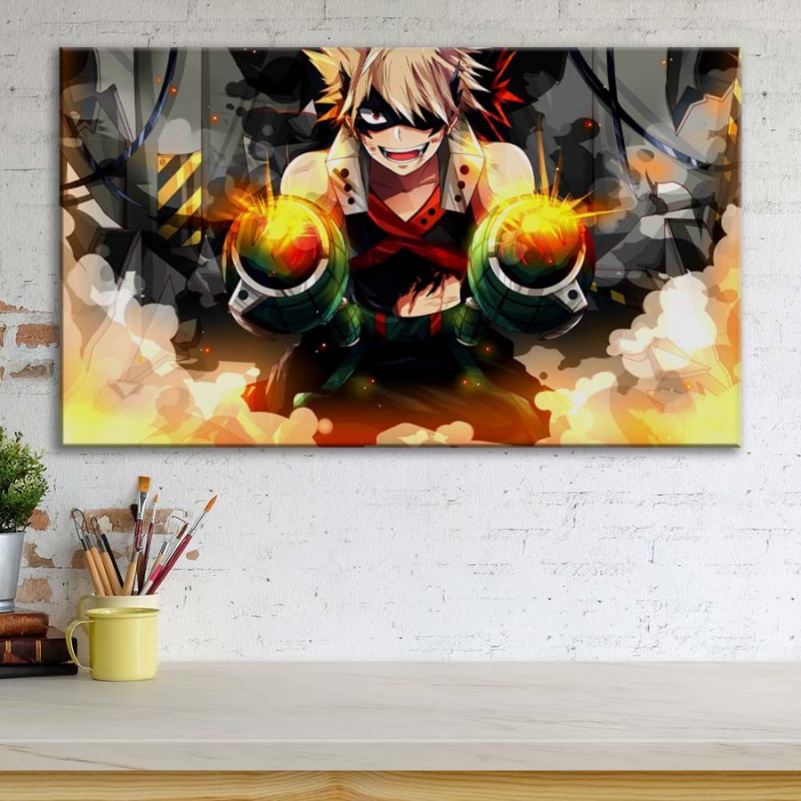 My Hero Academia Katsuki Bakugou 6 Leinwandbilder – Bild 3