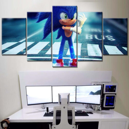 Sonic The Hedgehog Alle Charaktere 35 Leinwandbilder