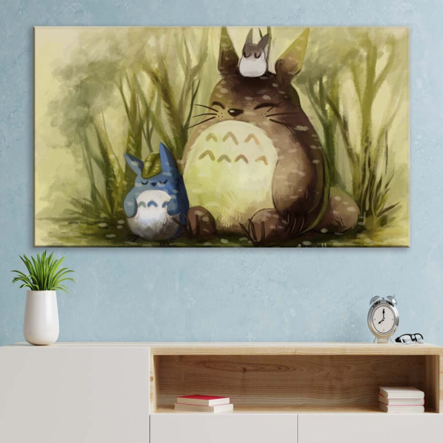 Mein Nachbar Totoro Alle Charaktere 1 Leinwandbilder – Bild 3