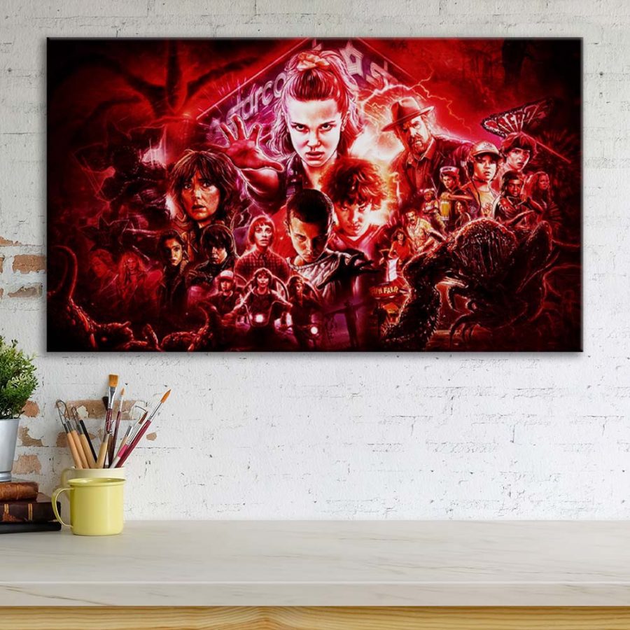 Stranger Thing Alle Charaktere 20 Leinwandbilder – Bild 3