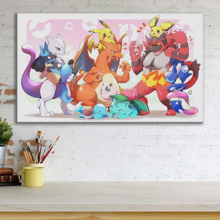 Pokemon Evee Evolution 62 Leinwandbilder – Bild 3