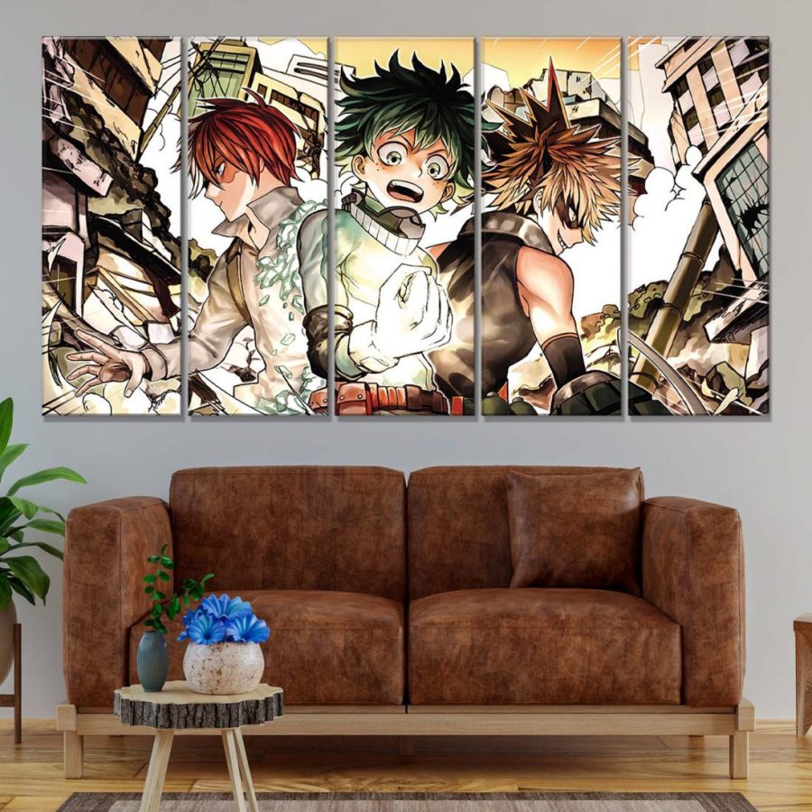My Hero Academia Alle Charaktere 8 Leinwandbilder – Bild 2