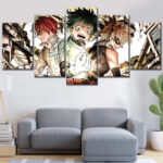 My Hero Academia Alle Charaktere 8 Leinwandbilder