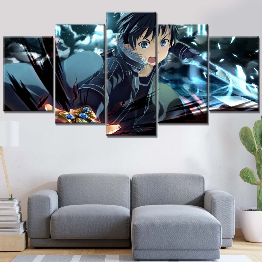 Sword Art Online Kirito 2 Leinwandbilder