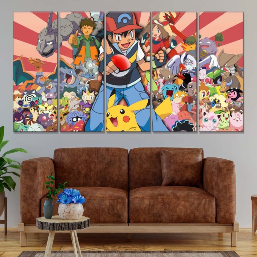 Pokemon Alle Charaktere 42 Leinwandbilder – Bild 2