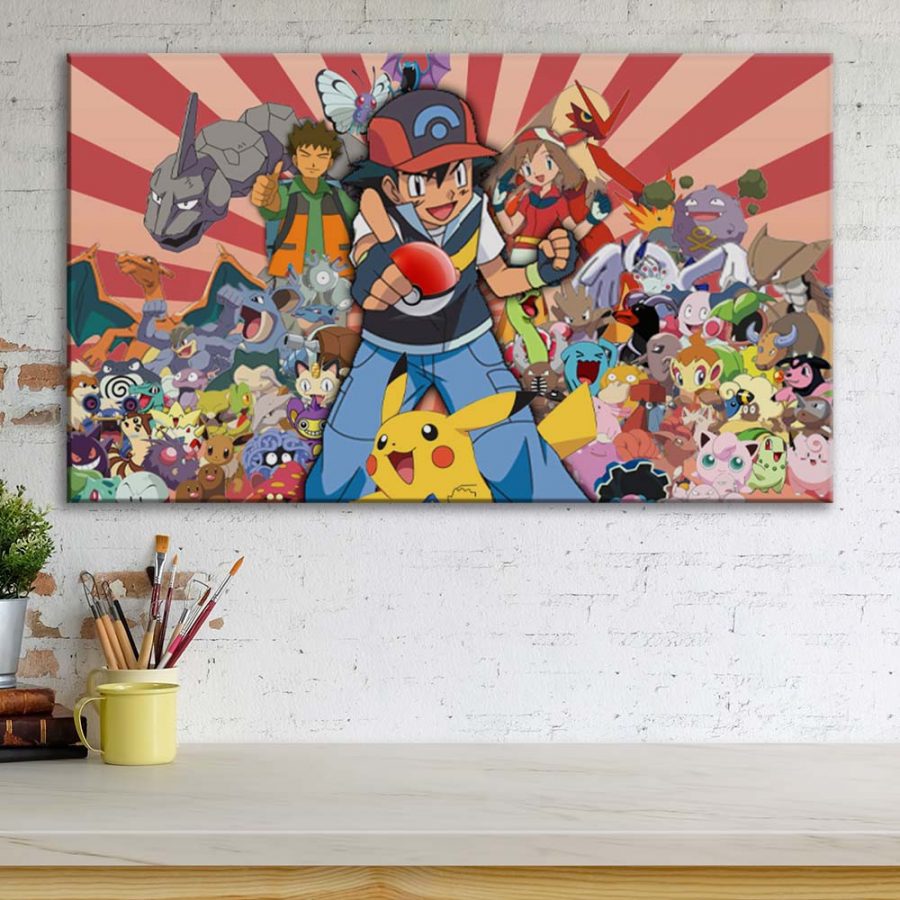 Pokemon Alle Charaktere 42 Leinwandbilder – Bild 3