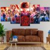 Stranger Thing Alle Charaktere 3 Leinwandbilder