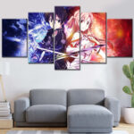 Sword Art Online Kirito und Silica 5 Leinwandbilder