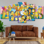 Die Simpsons Alle Charaktere 14 Leinwandbilder