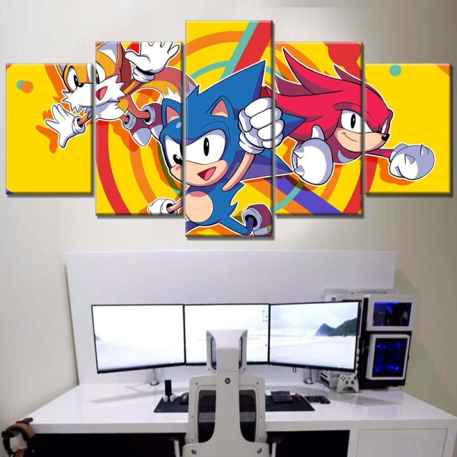 Sonic The Hedgehog Alle Charaktere 26 Leinwandbilder