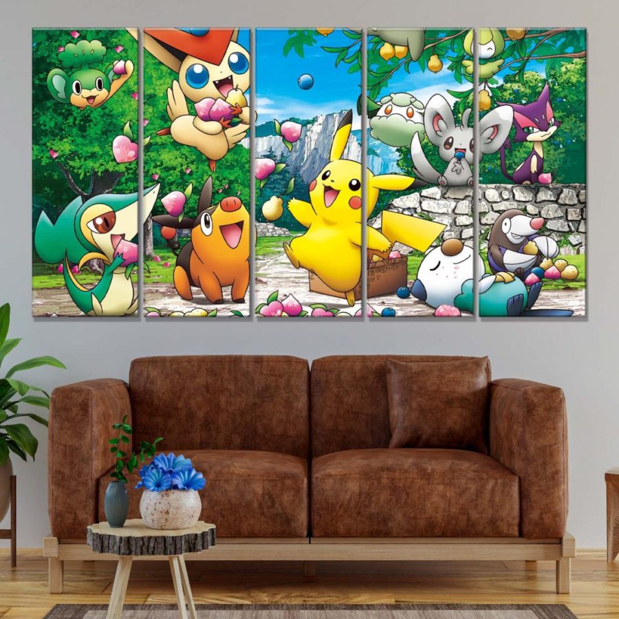 Pokemon Alle Charaktere 8 Leinwandbilder – Bild 2