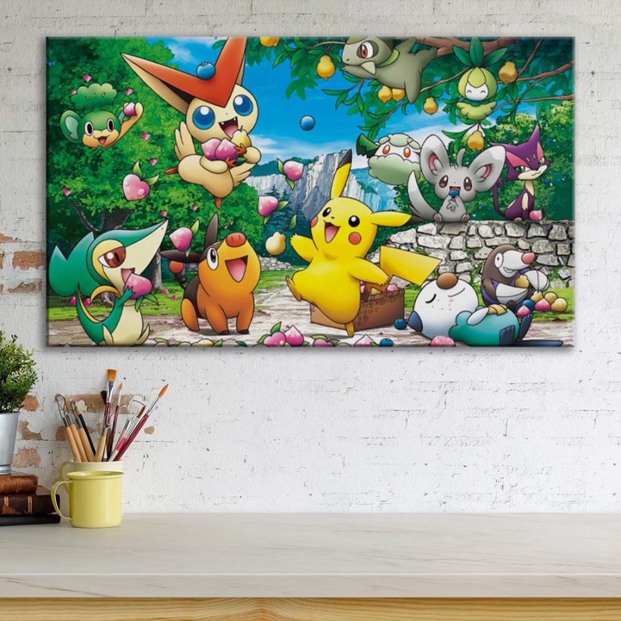 Pokemon Alle Charaktere 8 Leinwandbilder – Bild 3