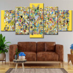 Die Simpsons Alle Charaktere 11 Leinwandbilder