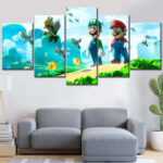 Super Mario 16 Leinwandbilder