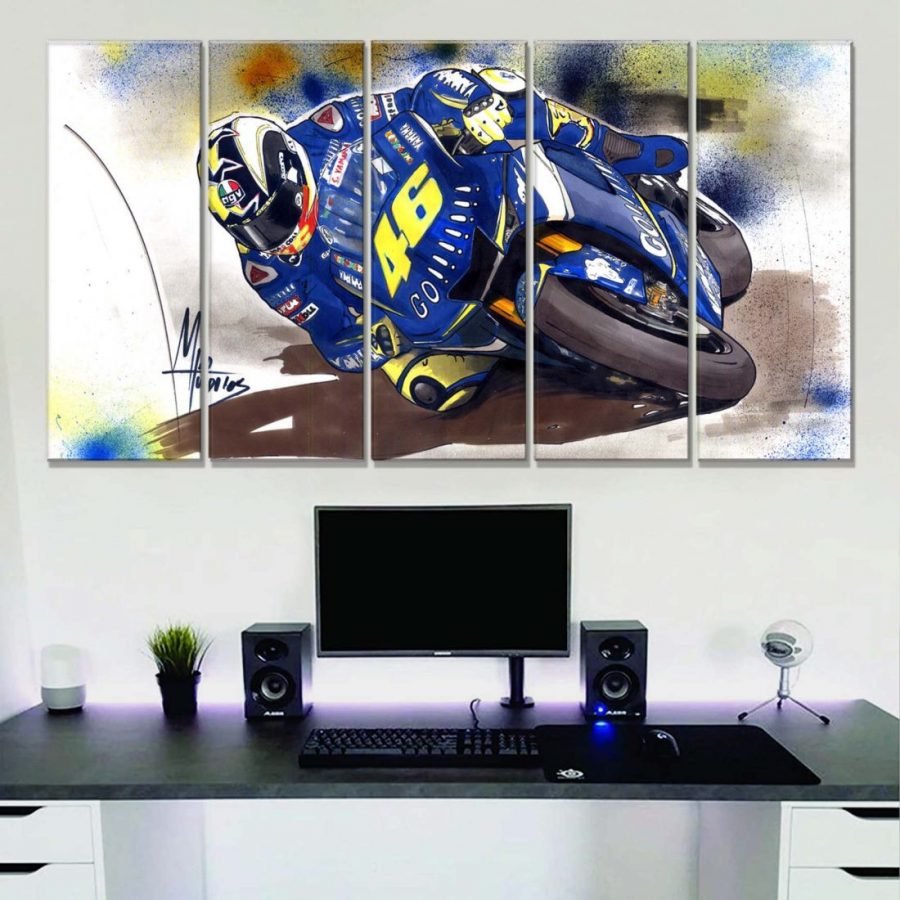 Valentino Rossi Moto GP 7 Leinwandbilder – Bild 2