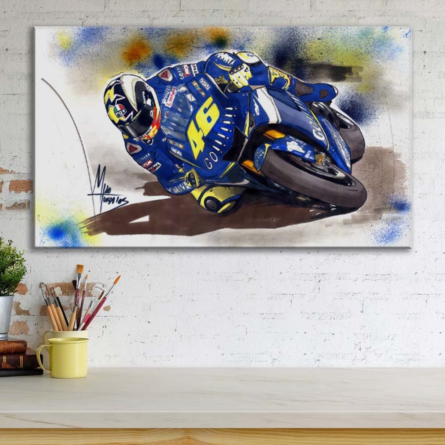 Valentino Rossi Moto GP 7 Leinwandbilder – Bild 3