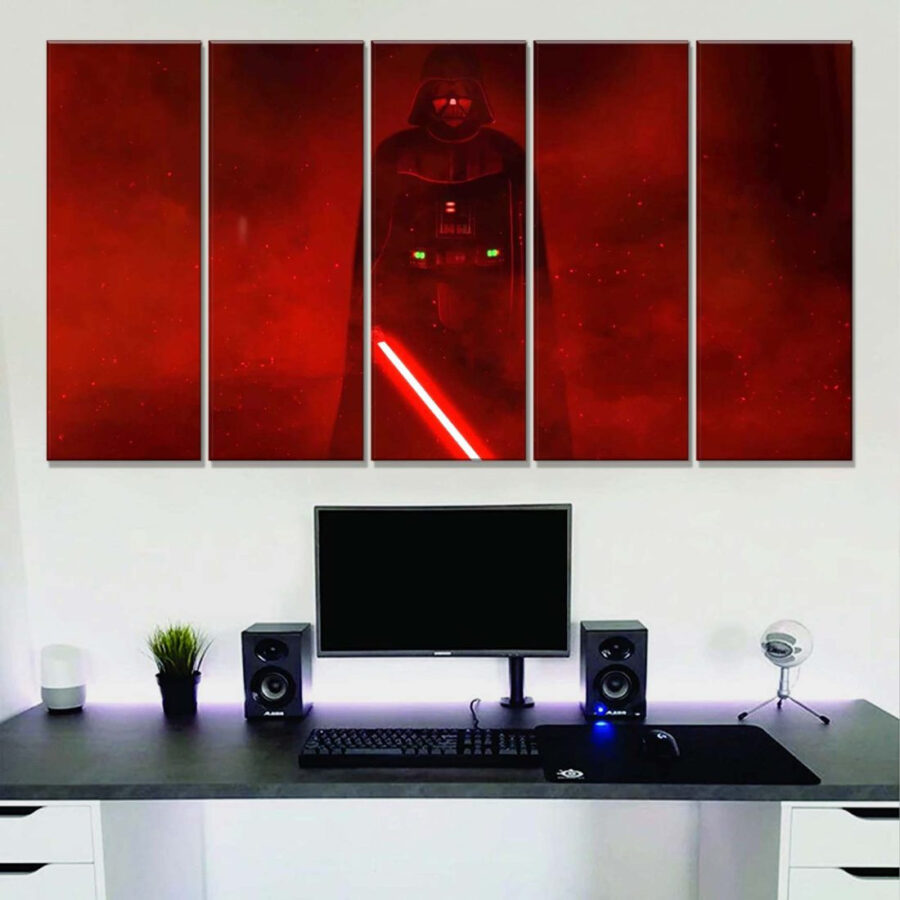 Star Wars Darth Vader Lichtschwert 22 Leinwandbilder – Bild 2