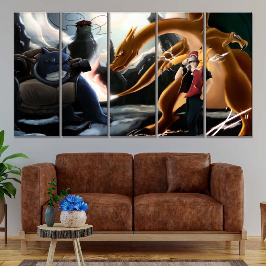 Pokemon Alle Charaktere 76 Leinwandbilder – Bild 2