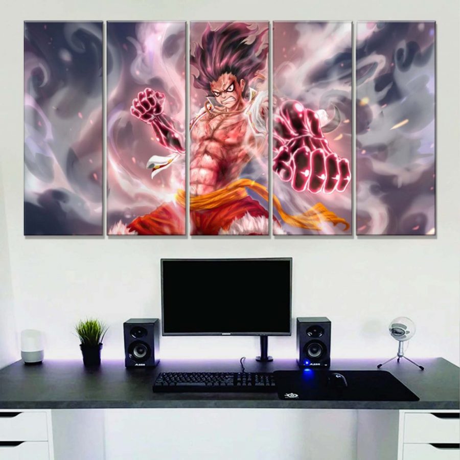 One Piece Monkey D. Luffy Gear 3 Leinwandbilder – Bild 2
