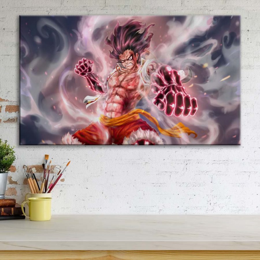 One Piece Monkey D. Luffy Gear 3 Leinwandbilder – Bild 3