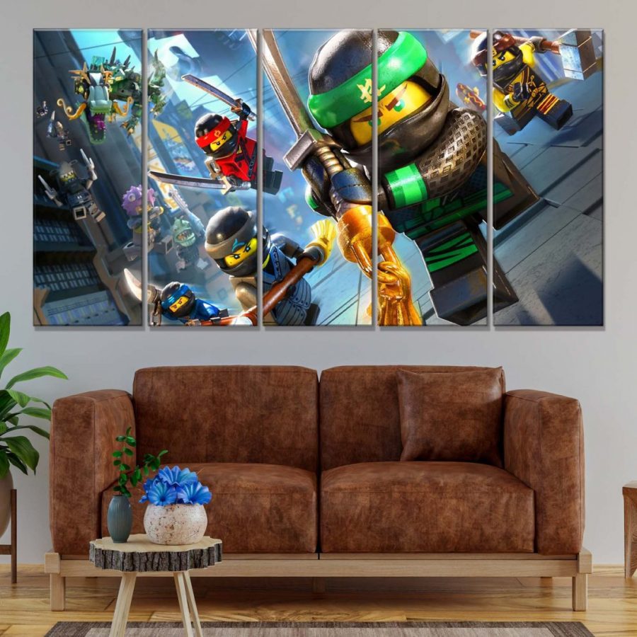 Ninjago Alle Charaktere 3 Leinwandbilder – Bild 2