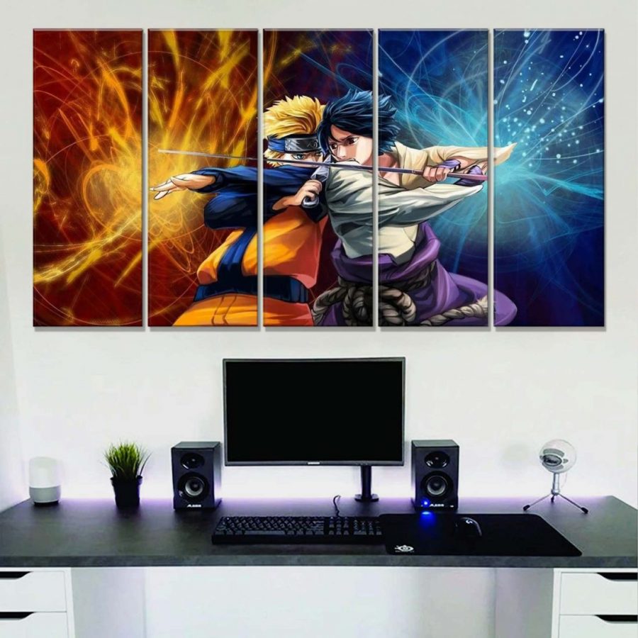 Motiv: Naruto Sasuke und Naruto 13 Leinwandbilder – Bild 2