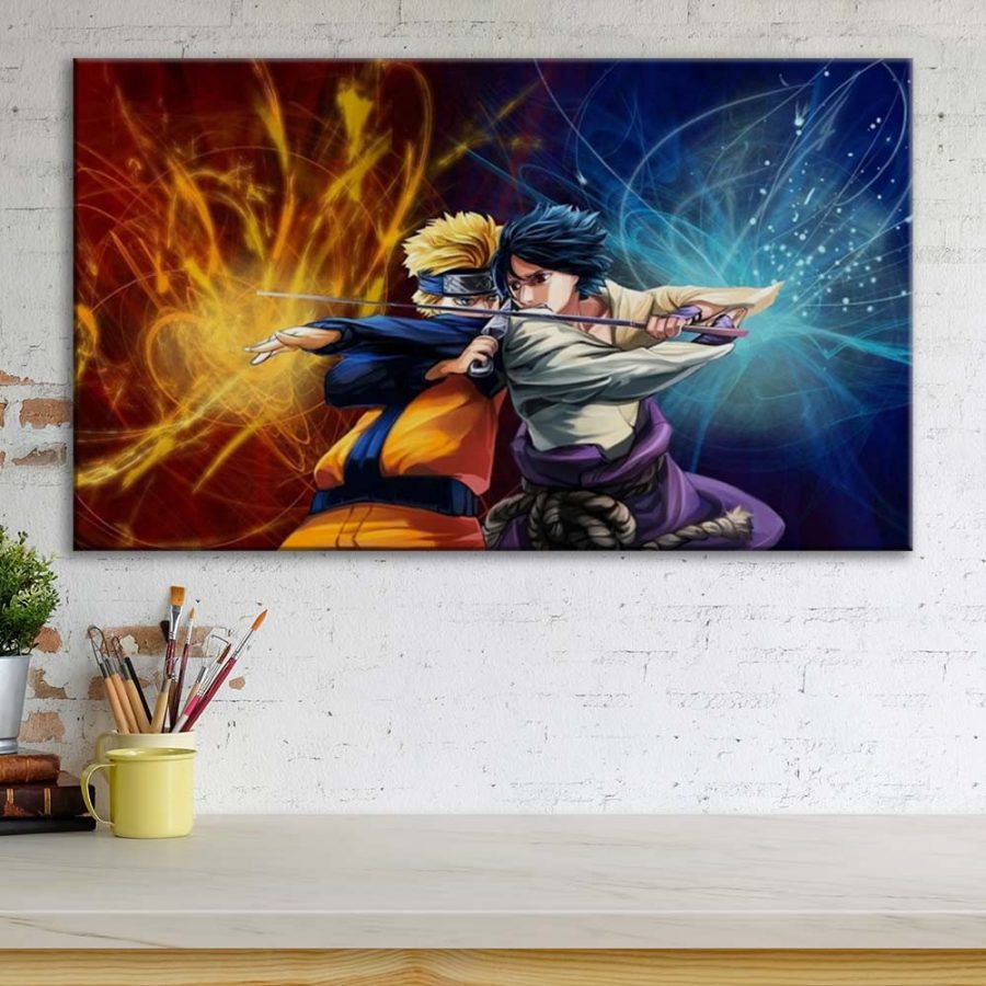 Motiv: Naruto Sasuke und Naruto 13 Leinwandbilder – Bild 3